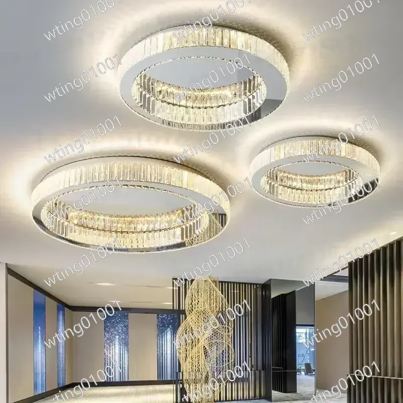 Interior Design High Ceiling - for Italian Style Round Crystal Ceiling