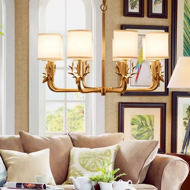 Copper Chandelier for Living R - Interior Design Years recension och pris