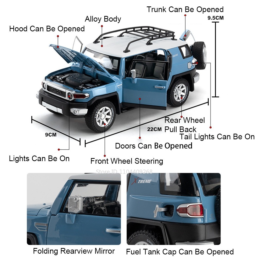 1:24 Scale LC79 FJ Cruiser Mod - Interior Design Examples recension och pris